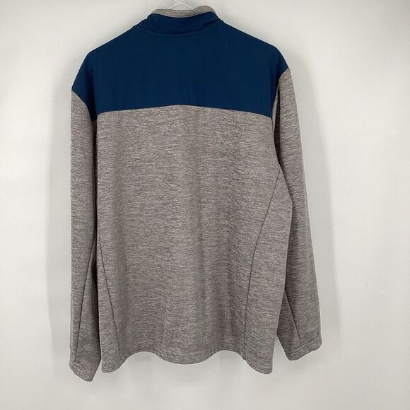 Mens Orvis Bonded Mesh Hybrid 1/4 zip pullover Gray/navy XL‎ - Picture 5 of 8